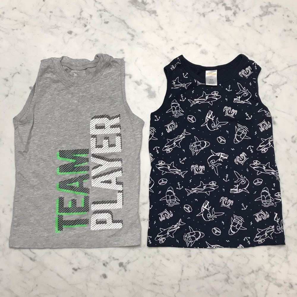 Gymboree Carter's Boys Sleeveless Tank Top Shirts